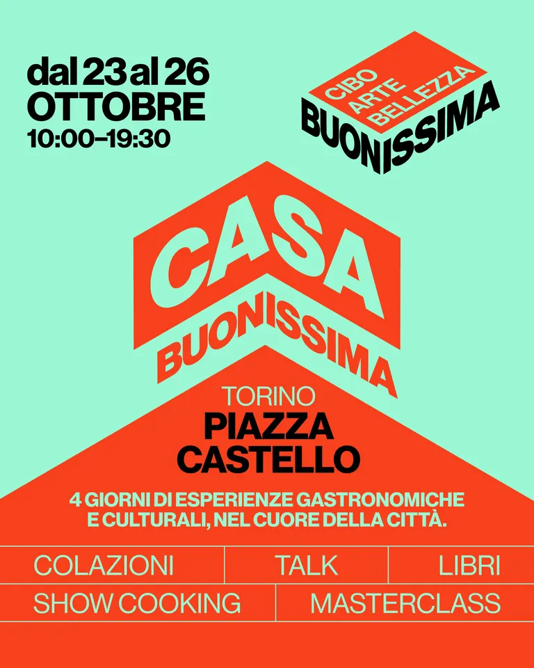 Casa Buonissima - dal 23 al 26 ottobre in Piazza Castello a Torino
