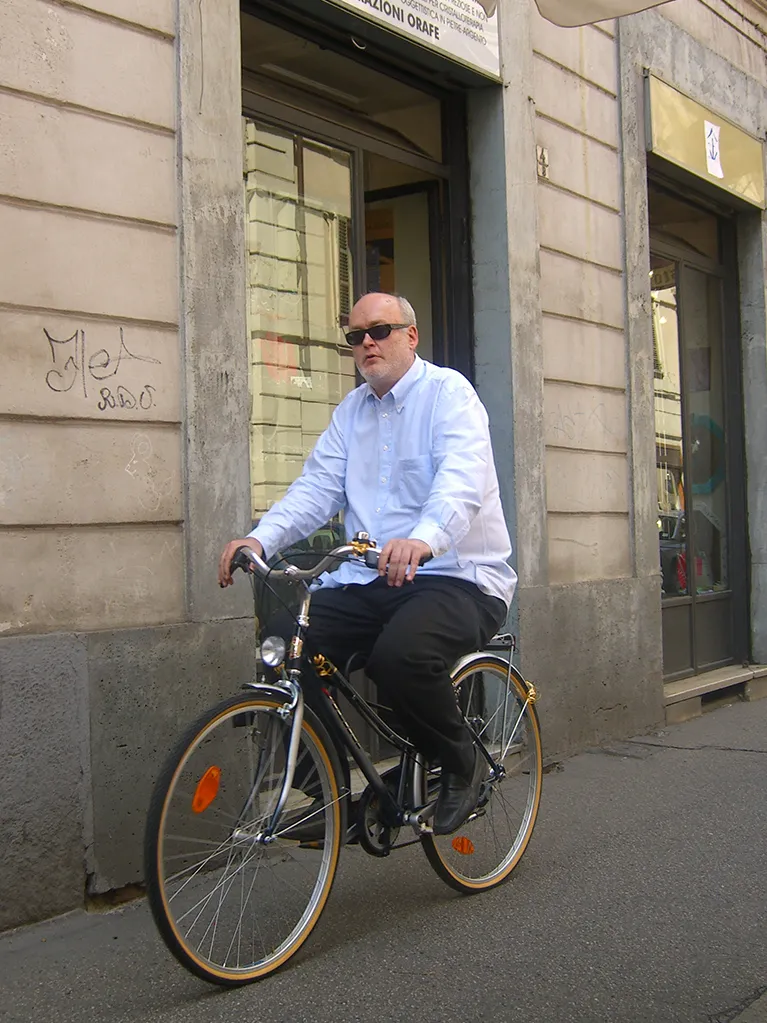 Bob Noto in bicicletta